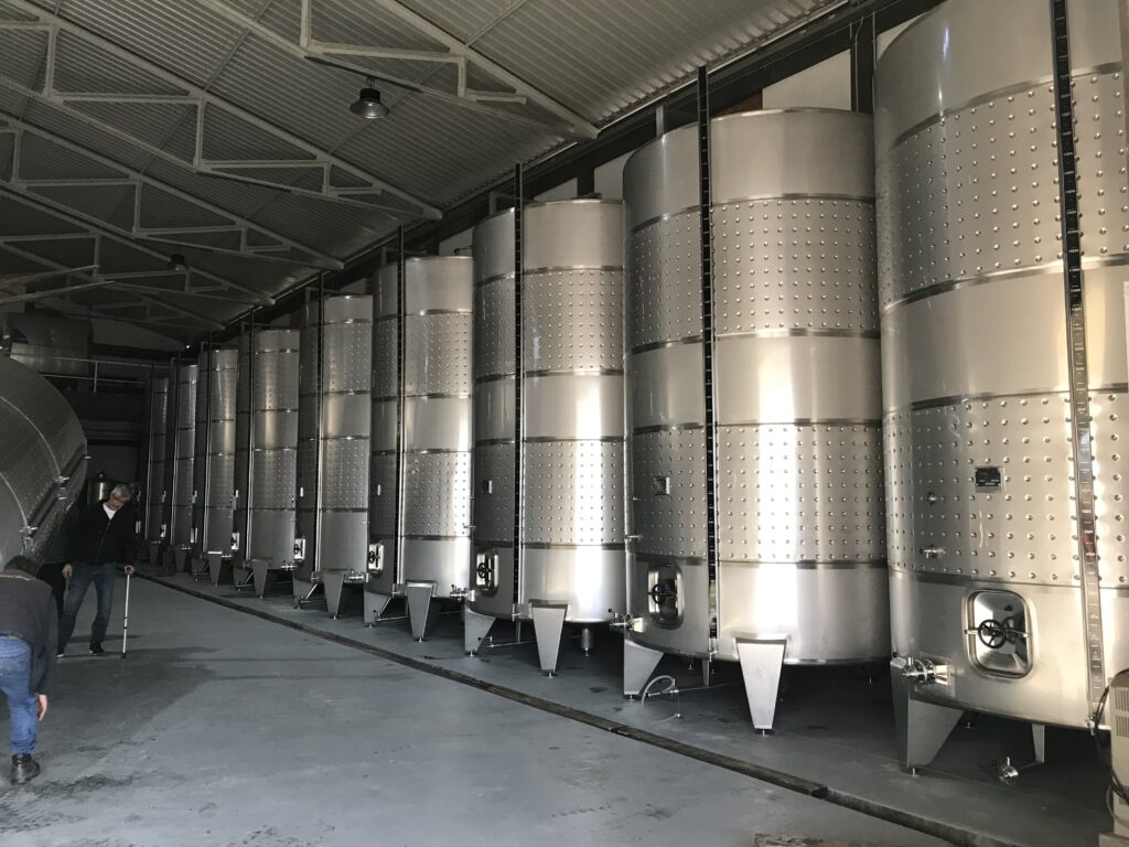 Depósito de fermentación para vinos.